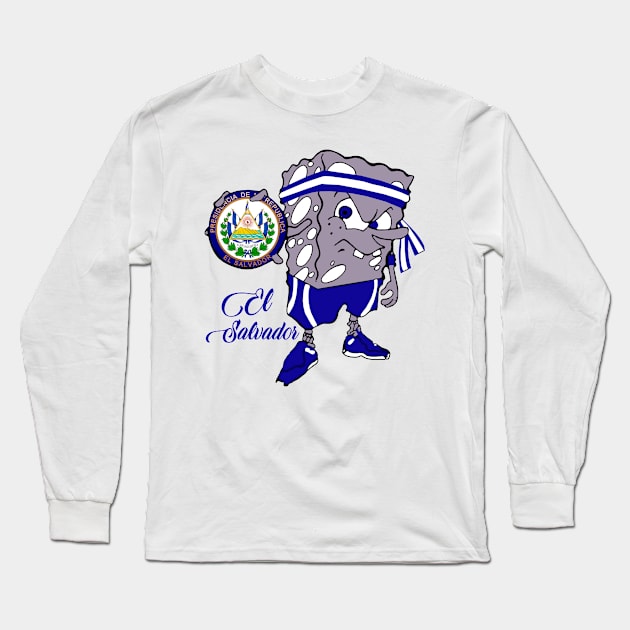 El Salvador Long Sleeve T-Shirt by Fomah